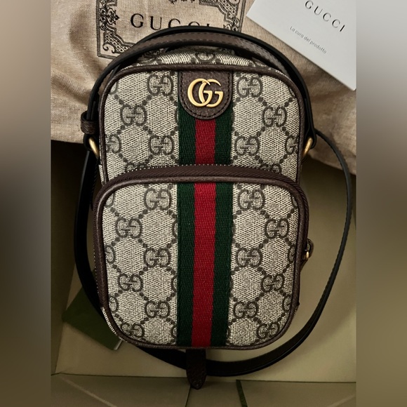 Gucci GG Supreme Ophidia Crossbody Bag - Picture 1 of 9